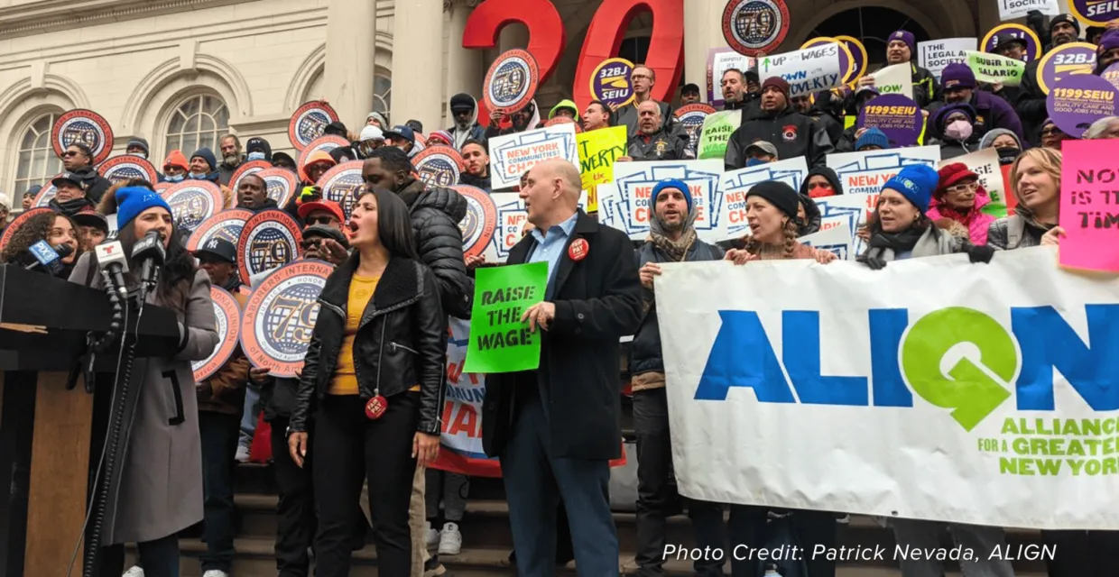 Raise the Wage rally Photo Credit: Patrick Nevada, ALIGN